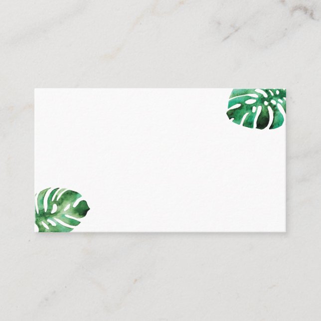De Placement Carte Monstera Leaf Plain Place (Devant)