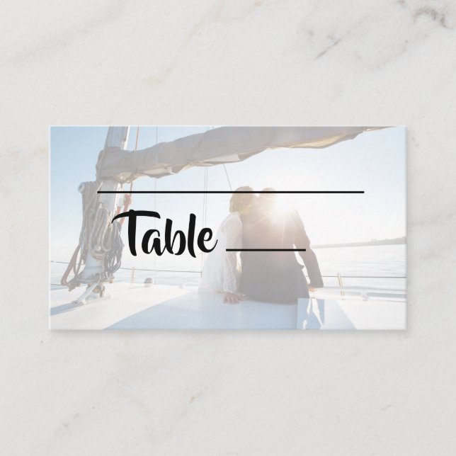 De Placement Carte Photo Mariage simple (Devant)