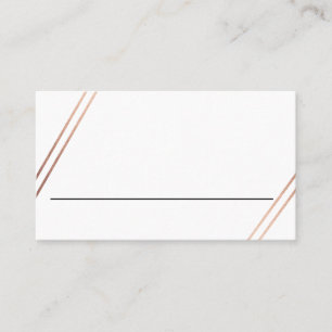 De Placement Carte Place Mariage Rose bilingue Gold Stripes