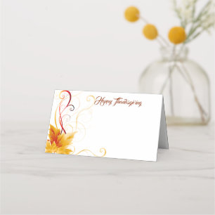 De Placement Carte Place Nom Thanksgiving