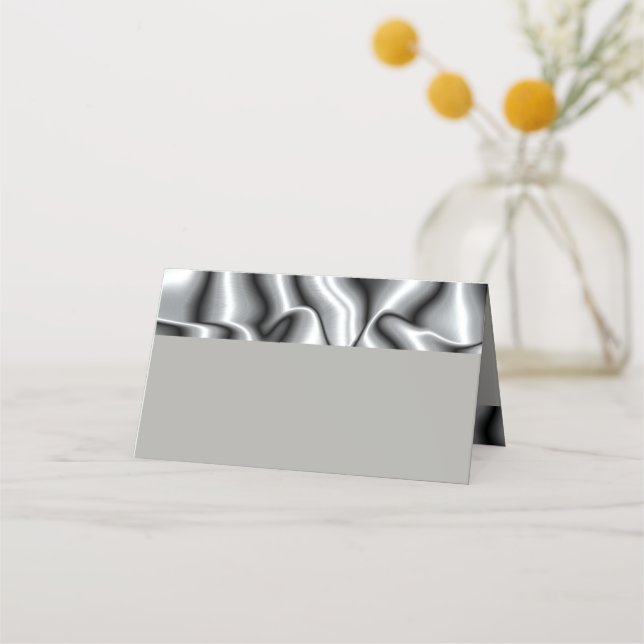 De Placement Carte Place pour Silver Metal Bar Mitzvah Collecti (Devant)