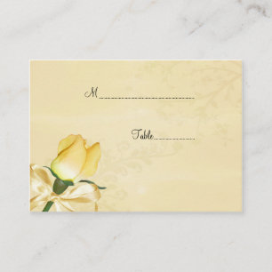 De Placement Carte Place RoseTable Jaune