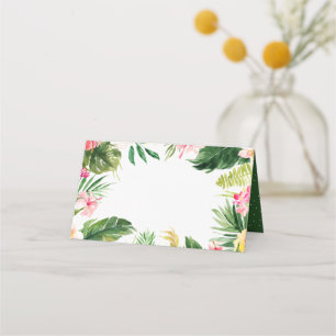 De Placement Carte Place Tropical Floral Aquarelle
