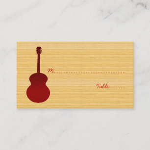 De Placement Carte Red Country Guitare Place