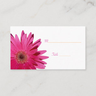 De Placement Carte Rose Gerbera Daisy White Place
