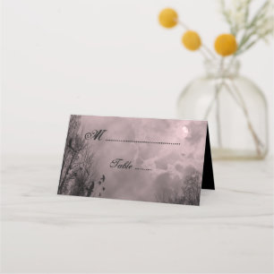 De Placement Ciel rouge lune hantée avec Ravens Carte Place rep