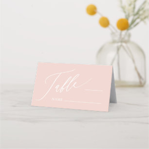 De Placement Dusty Pink Cross Girl Baptism Plaqué Carte Place