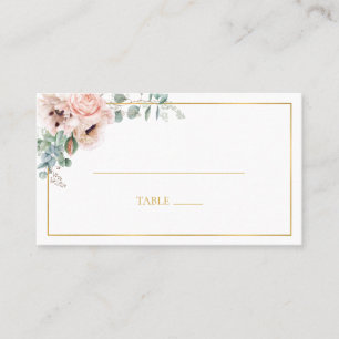 De Placement Élégant flou Carte Mariage plat