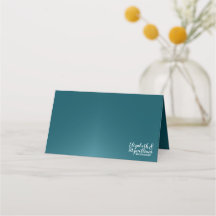 Elégante carte bleue Turquoise ou carte d'escorte