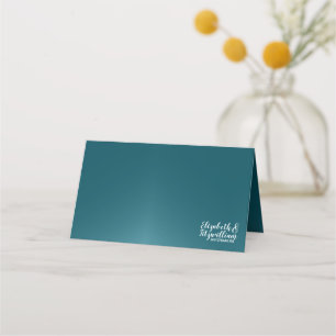De Placement Elégante carte bleue Turquoise ou carte d'escorte