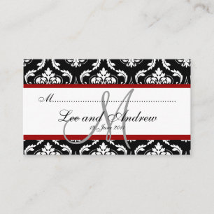De Placement Elégante Mariage damassé Reception Carte Place Rou