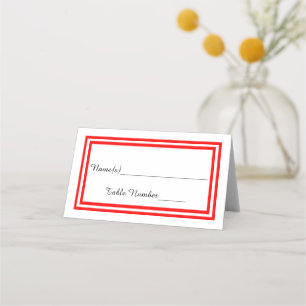 De Placement Garniture Rouge Double - Carte d'escorte