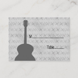 De Placement Gris Guitare Grunge Carte Place