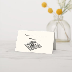 De Placement Jeu d'échecs échiquier carte d'escorte Place Card 