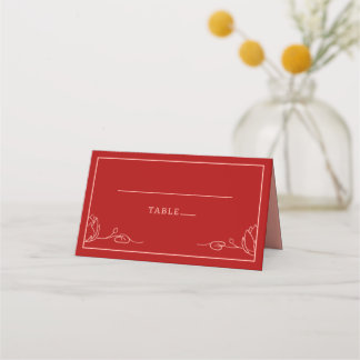 De Placement Lotus Mariage personnalisé plié table carte place