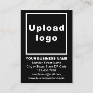 De Placement Marque d'affaires sur carte noire plate