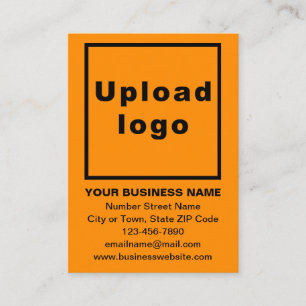 De Placement Marque d'affaires sur la carte orange couleur plat