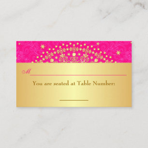 De Placement Pink, Roulettes d'or, Stars Mariage Carte Place
