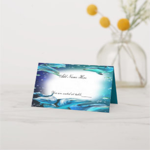 De Placement Plage thème Dauphin Mariage Table Place Carte