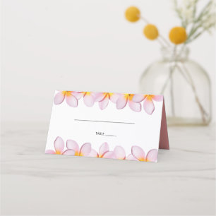 De Placement Plumeria rose Frangipani Carte Mariage Place