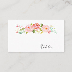 De Placement Rose Jardin Floral Mariage Escort / Carte Place