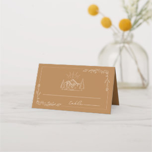 De Placement Rouleau d'or Russe Jaune Mariage Carte Place