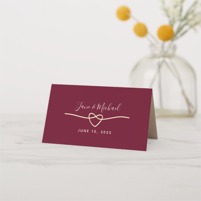 De Placement Script moderne Carte Mariage Bourgogne (Dos)