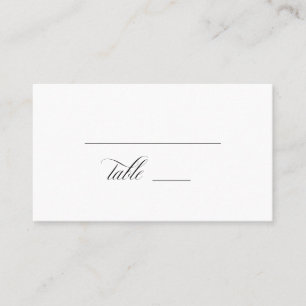 De Placement Simple Classique élégant Mariage Carte Plat Place