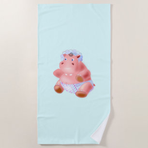 De Plage Baby Hippo Beach Serviette - Choisissez les couleu