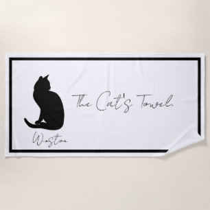 De Plage La serviette du chat
