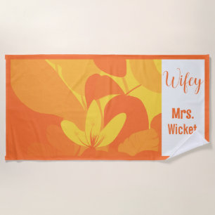 De Plage Serviette Hawaiian Beach personnalisée