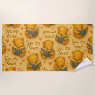 De Plage Vous Êtes Amoureux - Cosy Bear Lecture Serviette D