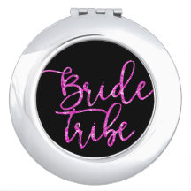 Bribe Tribe Bridesmaid cadeau Compact Miroir