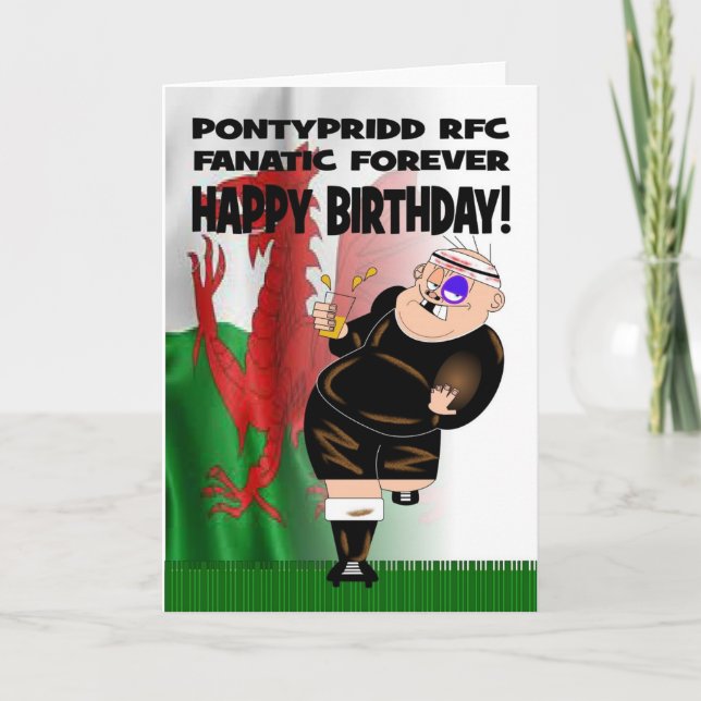 De Pontypridd de RFC de fanatique carte (Devant)