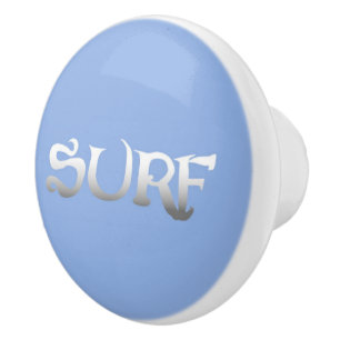De Porte En Céramique Surf bleu ceramique bouton