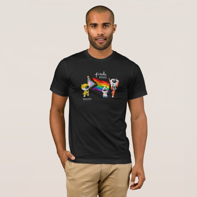 DE Pride 2023 - Schwarzer T - Shirt (Vorne ganz)