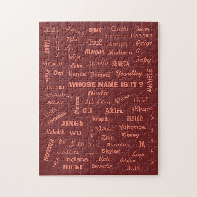 De Qui S'Agit-Il ? Puzzle des noms (Vertical)