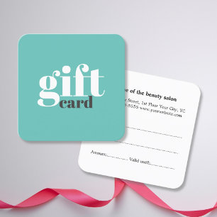 De Réduction Carte cadeau Bleu Blanc simple et élégant