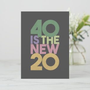 De Remerciements 40 est la nouvelle carte essentielle 20 - 40e anni
