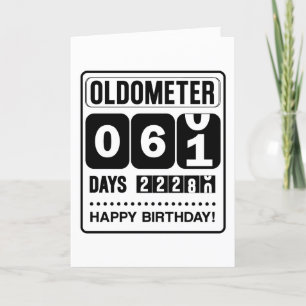 De Remerciements 61e Anniversaire Carte Oldometer
