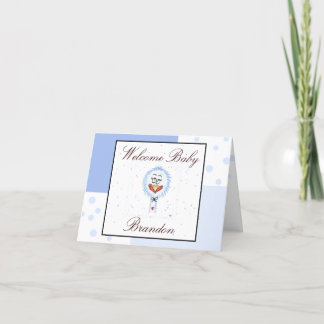 De Remerciements Accueil personnalisé Nouvelle carte bébé