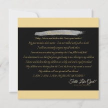 Affirmation pour les mamans - carte à note unique