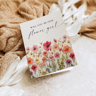 De Remerciements Amour en Fleur Serez-vous notre carte fille Fleur