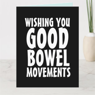 DE REMERCIEMENTS ANNIVERSAIRE AMUSANT, BONNE BOWEL MOUVEMENTS CARTE