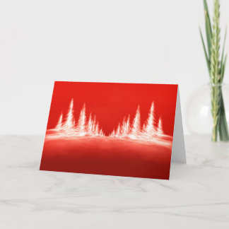 De Remerciements Arbres rouges 2025 - Carte Noël/Fêtes