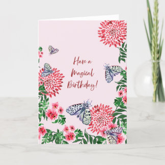De Remerciements Ayez une carte d'anniversaire magique avec des pap