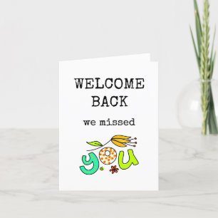 De Remerciements Bienvenue Retour Nous Avons Manqué Votre Carte