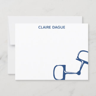 De Remerciements Big Dee Snaffle Bit Horse Carte pour notes - Marin