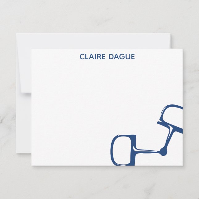 De Remerciements Big Dee Snaffle Bit Horse Carte pour notes - Marin (Devant)