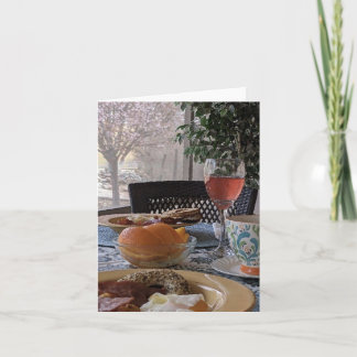 DE REMERCIEMENTS BLANK CARTE POUR NOTES BRUNCH PORCH DERNIÈRE JOURN